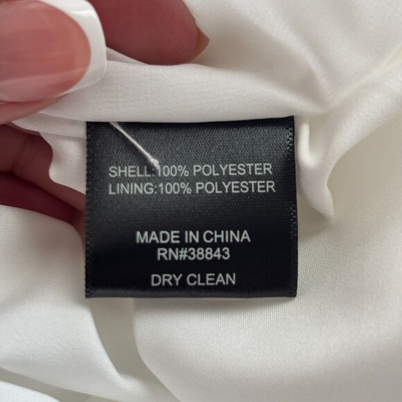 Sam Edelman Women NWT New High-Neck Tie-Back Midi Dress Boho White Size 14 G307 - Picture 10 of 12